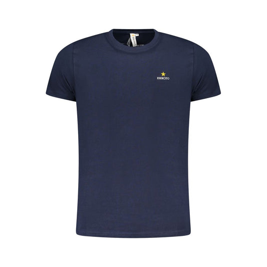 Esercito 1659 Blue Cotton T-Shirt ES-36559-S