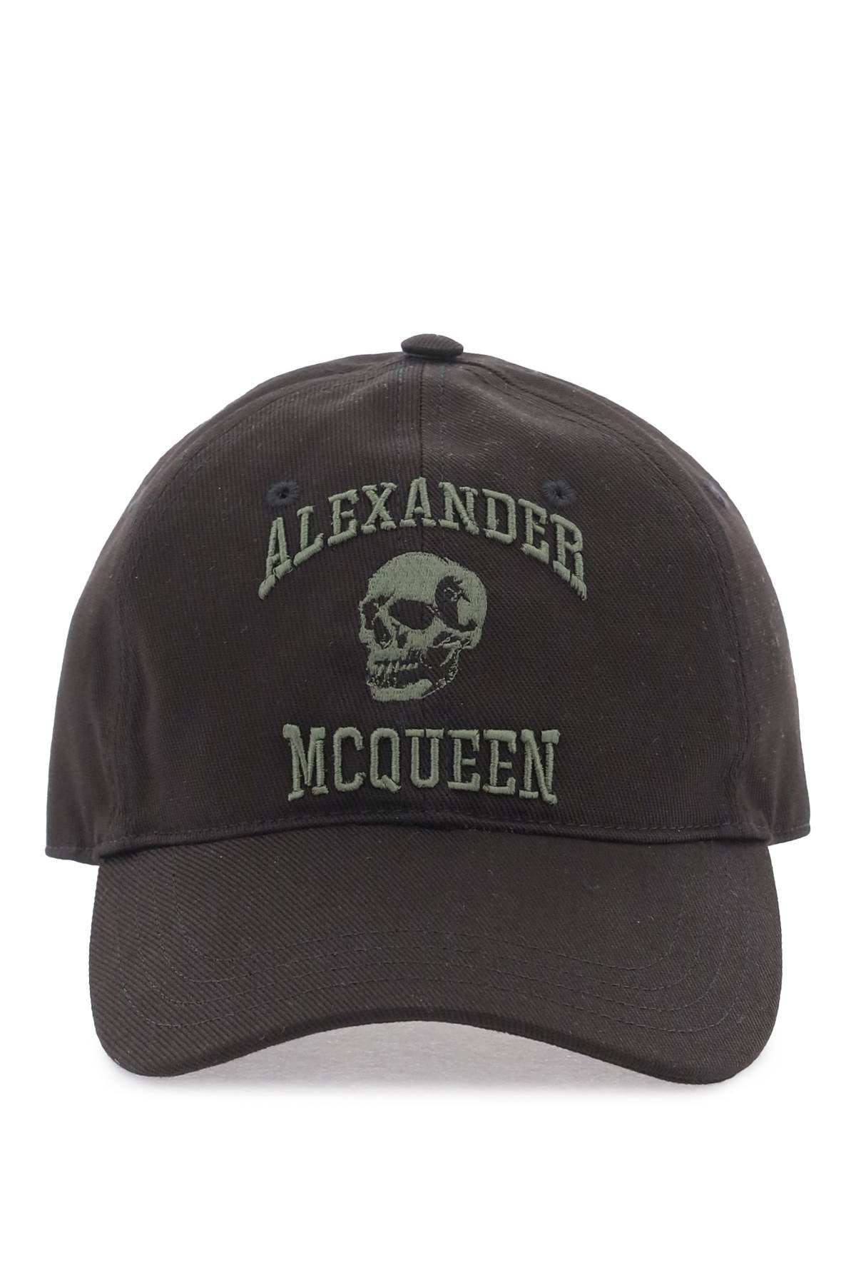 Alexander Mcqueen varsity skull baseball cap Scarves Hats & Gloves Alexander Mcqueen