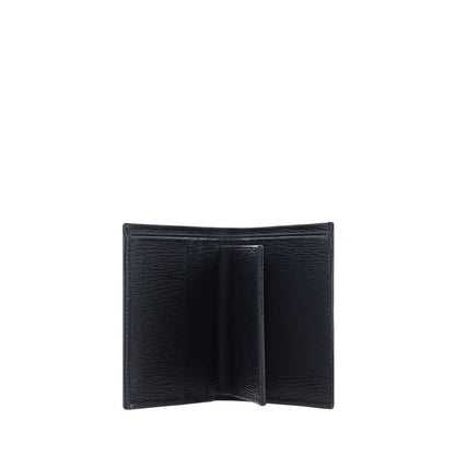 Ferragamo Black Calf Leather Bos Taurus Wallet Ferragamo