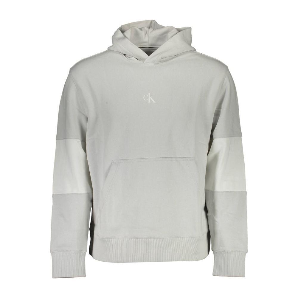 Calvin Klein Gray Cotton Men Sweatshirt Calvin Klein