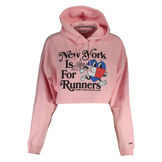 Tommy Hilfiger Pink Cotton Sweatshirt Tommy Hilfiger