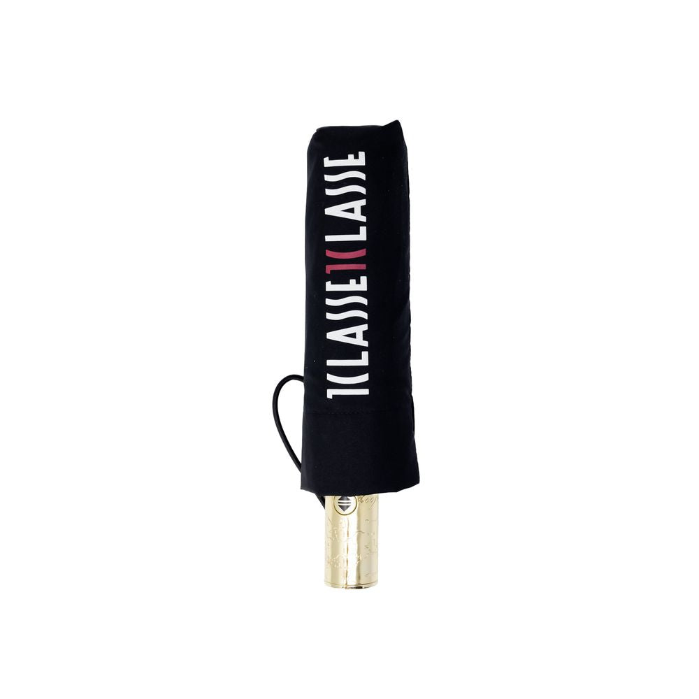 Alviero Martini Prima Classe Black Nylon Umbrella