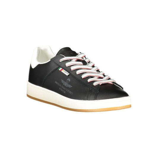 Esercito 1659 Black Leather Men Sneaker ES-38852-EU44/US11