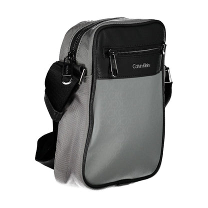 Calvin Klein Grigio Polyurethane Mens Shoulder Bag