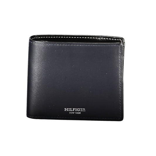 Tommy Hilfiger Blue Leather Wallet Tommy Hilfiger