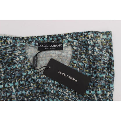 Dolce & Gabbana Blue Wool Sweater Sleeveless Pullover