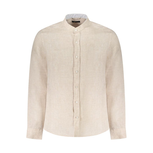 North Sails Beige Linen Men Shirt