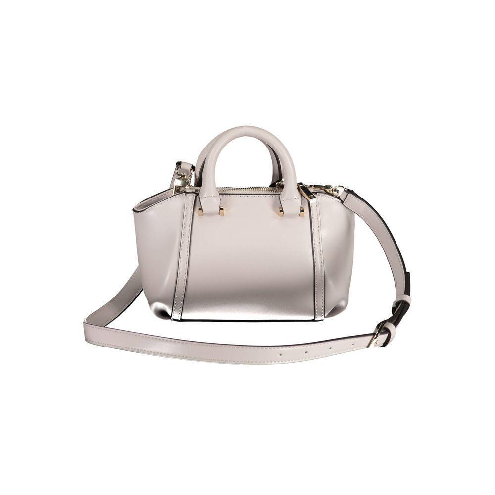 Front view with bag zipped and handles upright.