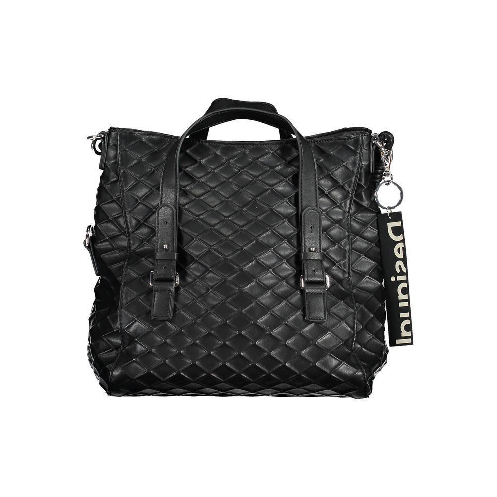 Front view with bag zipped and handles upright.