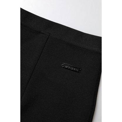 GF Ferre Black Polyester Pencil Cut Knee Length Skirt GF Ferre