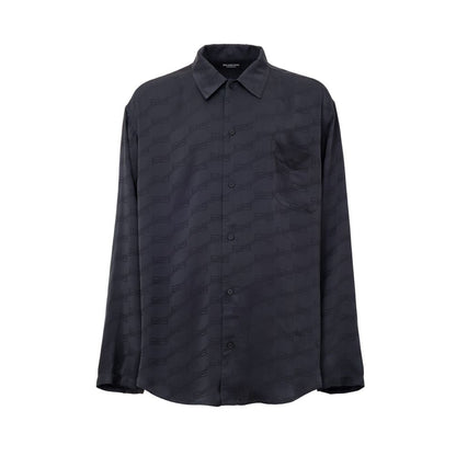 Balenciaga Gray Viscose Dress Shirt Balenciaga