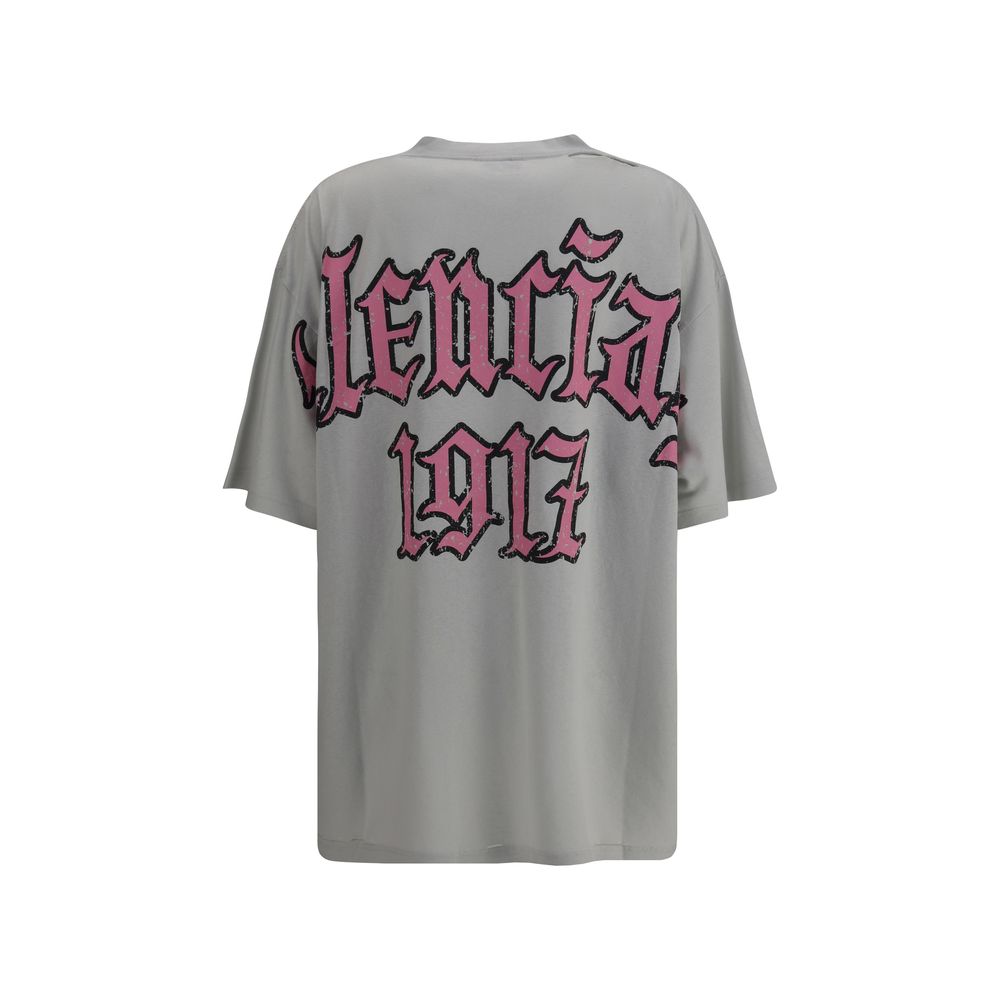 Balenciaga Gray Cotton T-Shirt