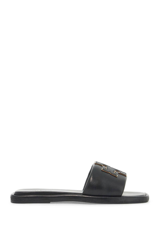 Tory Burch double t leather slides Sandals Tory Burch