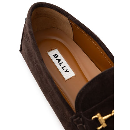 Bally Brown Leather Moccassin Bally