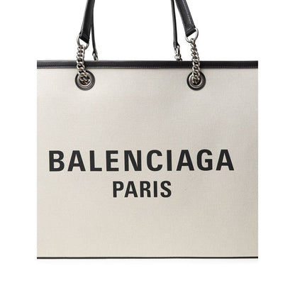 Balenciaga Gray Cotton Tote Bag Balenciaga