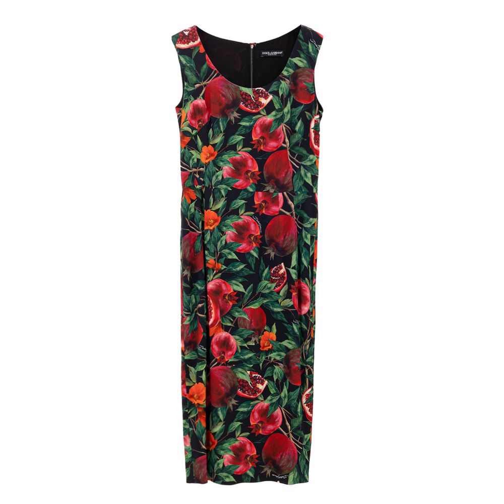 Dolce & Gabbana Bicolor Viscose Long Dress Dolce & Gabbana