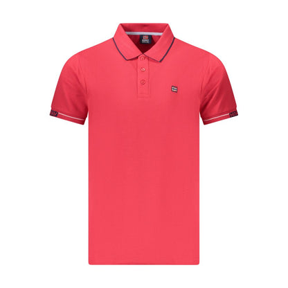 Norway 1963 Rosso Cotone Uomo Polo
