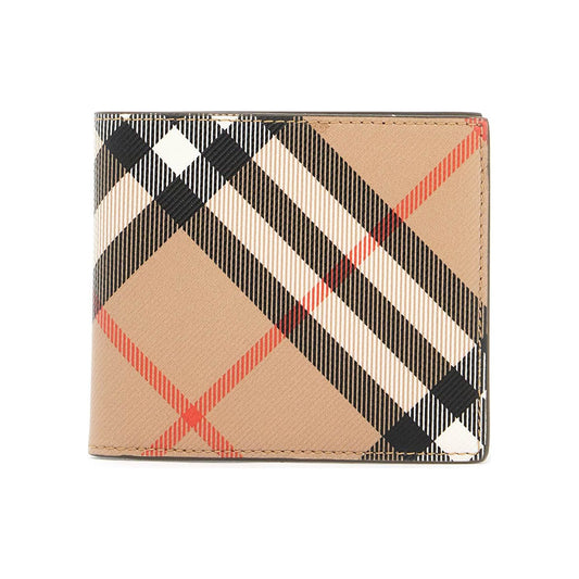 Burberry book wallet in coated canvas bi-fold design Small Leather Goods Burberry