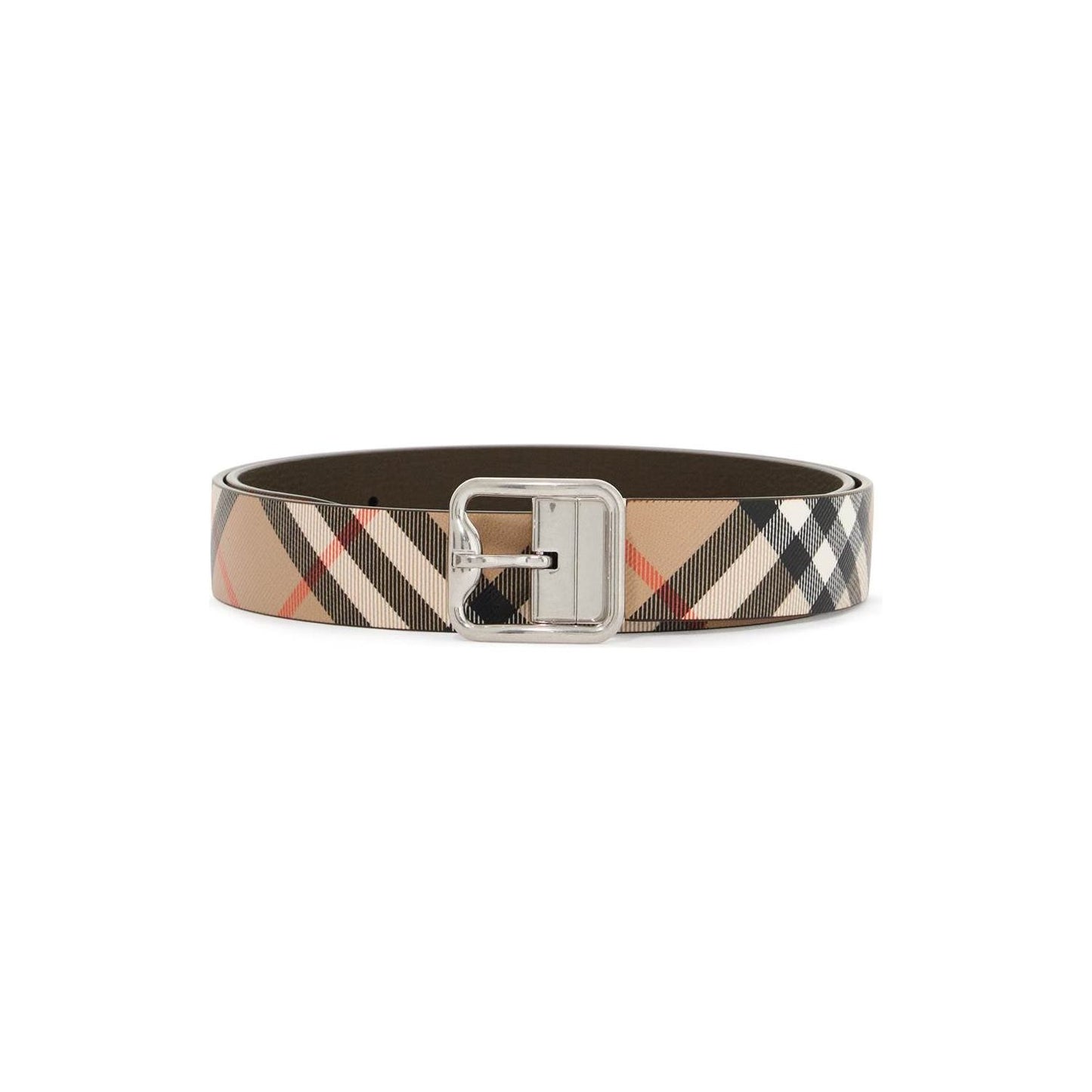 Burberry reversible b buckle check belt Belts Burberry