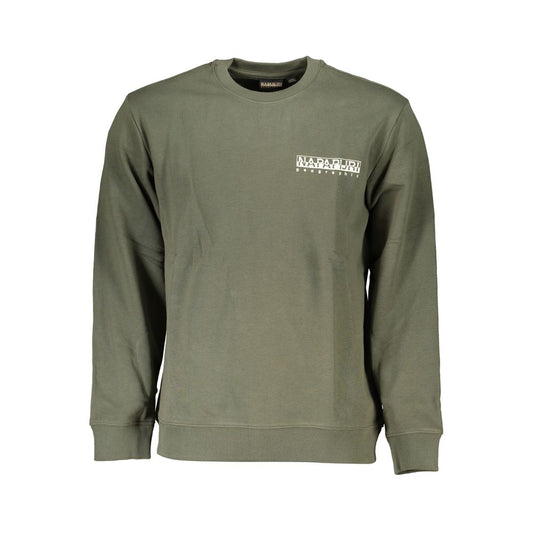 Napapijri Green Cotton Sweatshirt Napapijri