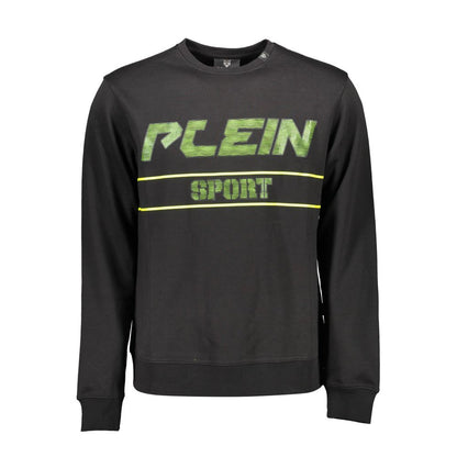 Plein Sport Black Cotton Men Sweater Plein Sport