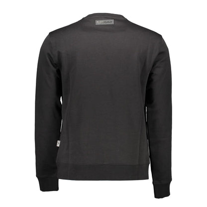 Plein Sport Black Cotton Men Sweater Plein Sport