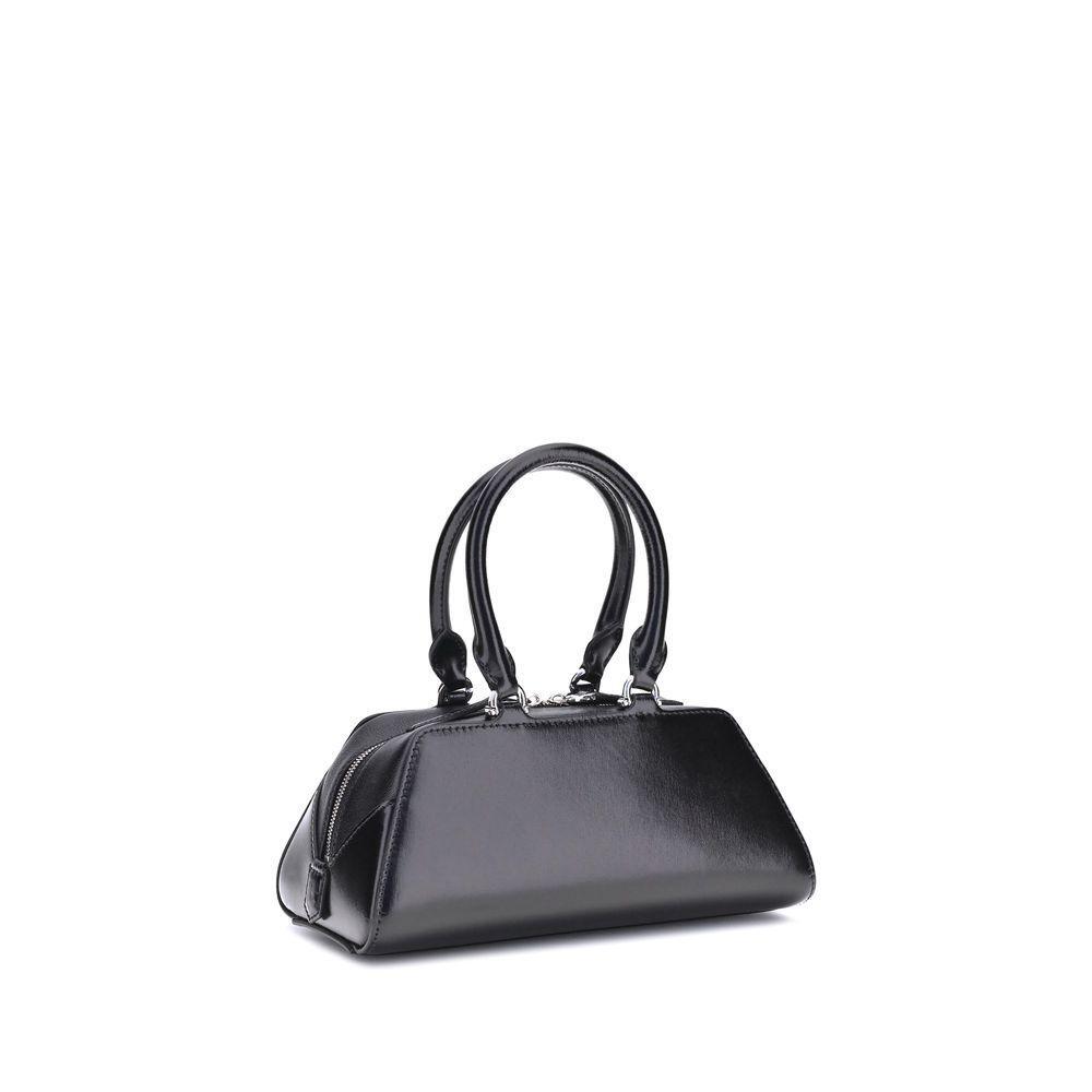 Front view with bag zipped and handles upright.