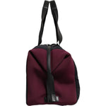 Dolce & Gabbana Black Maroon Hand Shoulder Duffel Travel Bag