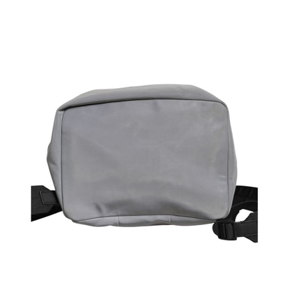 Dolce & Gabbana Gray Palermo Reflector Buckles Drawstring Backpack Bag