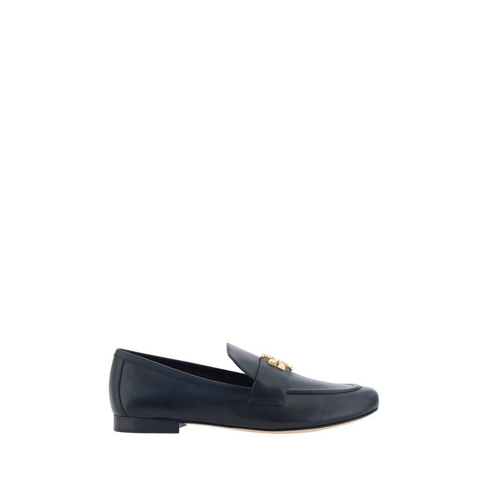 Tory Burch Black Calf Leather Bos Taurus Slip-On Loafers Tory Burch