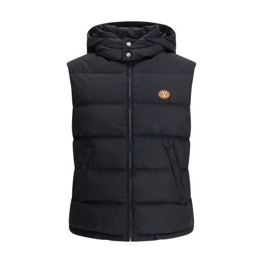 Valentino Black Goose Down Sleveless Jacket