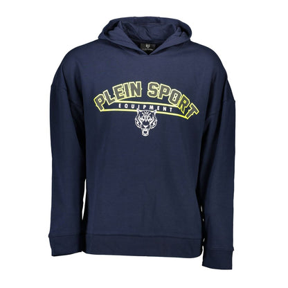 Plein Sport Blue Cotton Men's Sweatshirt Plein Sport