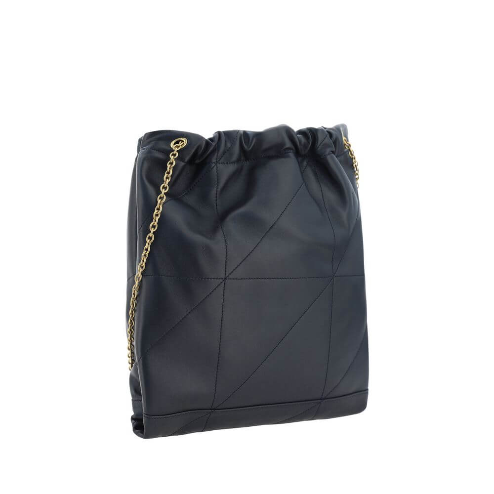 Saint Laurent Black Lamb Ovis Aries Aries Shoulder Bag