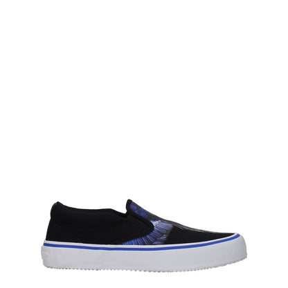Marcelo Burlon Black Fabric Slip-On Loafers Marcelo Burlon