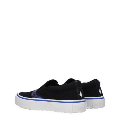 Marcelo Burlon Black Fabric Slip-On Loafers Marcelo Burlon