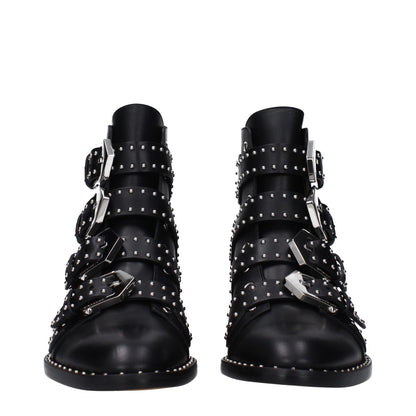 Givenchy Black Leather Ankle Boots