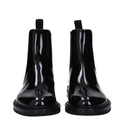 Dolce & Gabbana Black Leather Ankle Boots