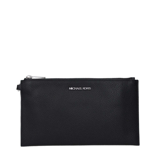 Michael Kors Black Leather Clutch Bag 1728,75667636384,Bags,Black,Clutch Bags - Bags,Michael Kors,New with tags,Women