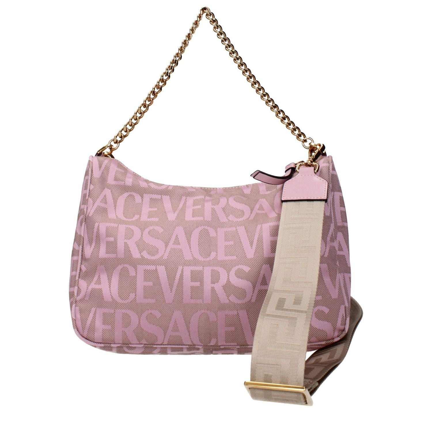 Front view with bag zipped and handles upright.