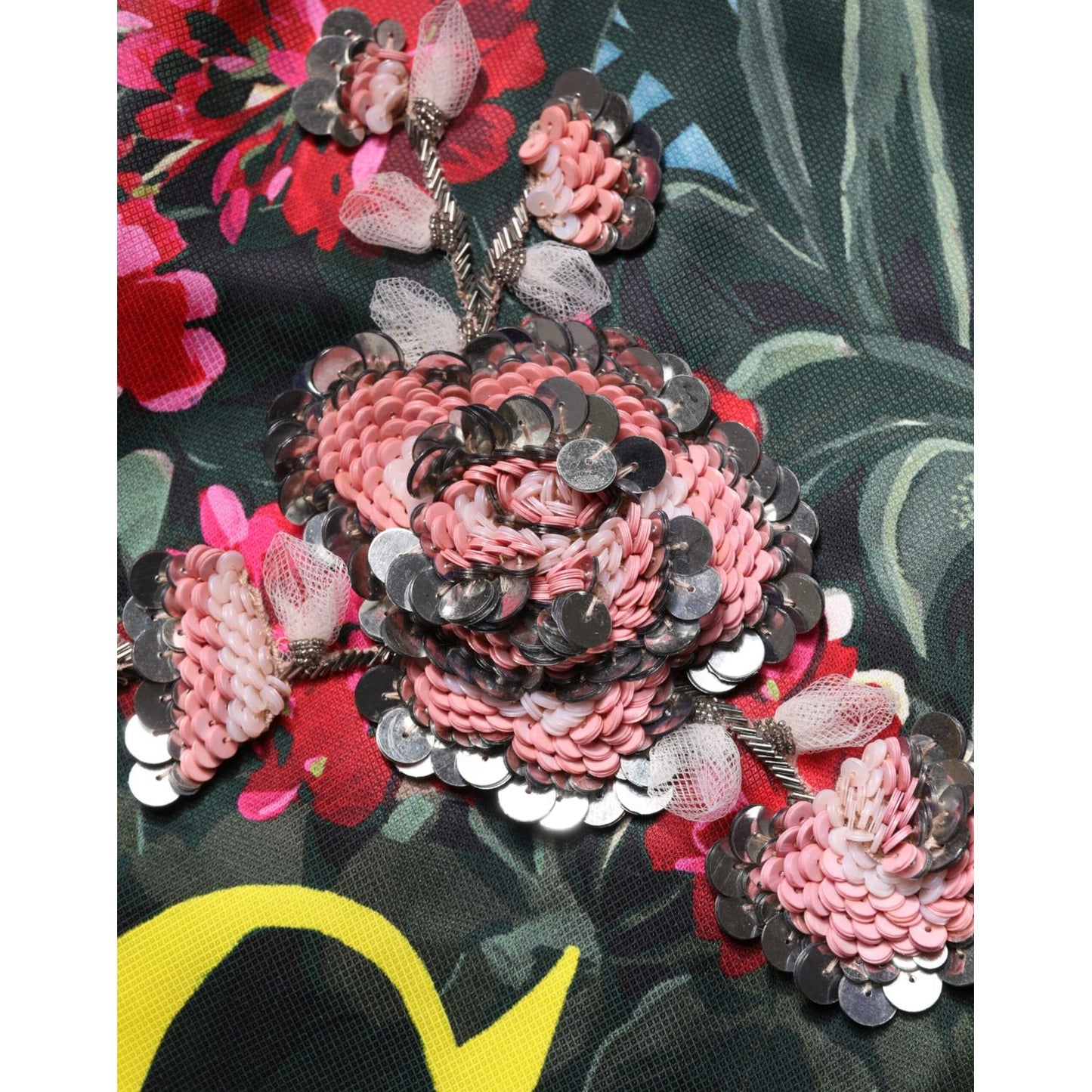 Dolce & Gabbana Multicolor Crystal Embellished A-line Mini Dress Dolce & Gabbana