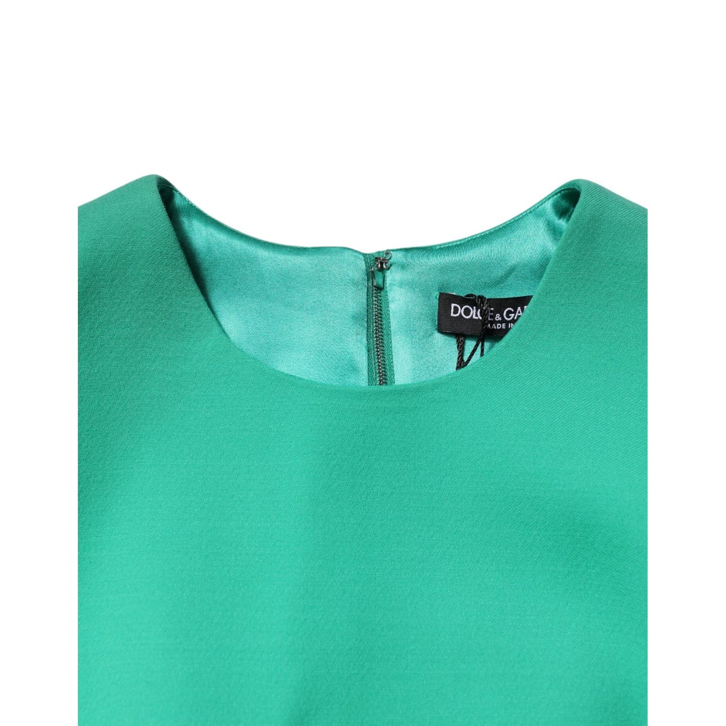 Dolce & Gabbana Green Sleeveless Bodycon A-line Mini Dress Dolce & Gabbana