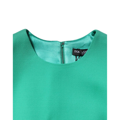 Dolce & Gabbana Green Sleeveless Bodycon A-line Mini Dress Dolce & Gabbana
