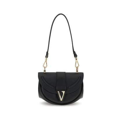 Versace Black Calf Leather Bos Taurus Shoulder Bag Versace