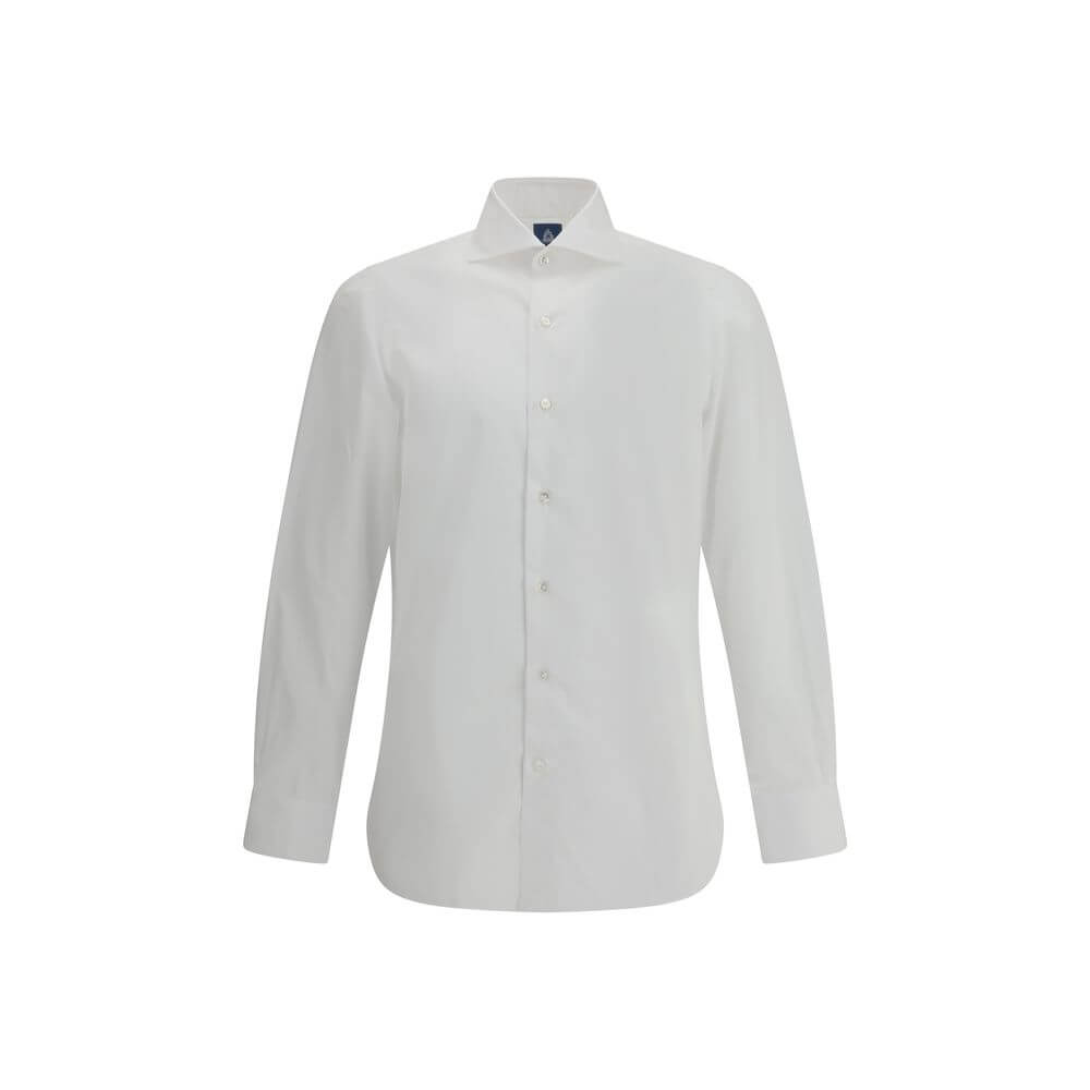 Finamore White Cotton Dress Shirt