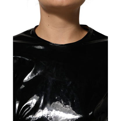 Dolce & Gabbana Black Bodycon Sheath Puff Sleeve Mini Dress Dolce & Gabbana