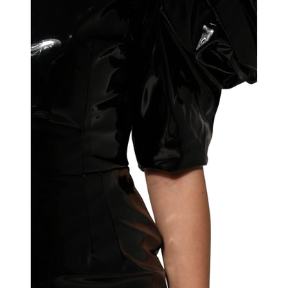 Dolce & Gabbana Black Bodycon Sheath Puff Sleeve Mini Dress Dolce & Gabbana