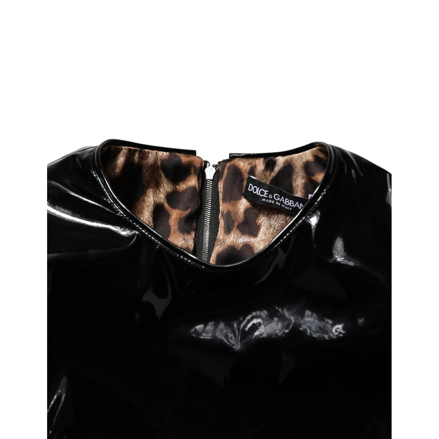 Dolce & Gabbana Black Bodycon Sheath Puff Sleeve Mini Dress Dolce & Gabbana