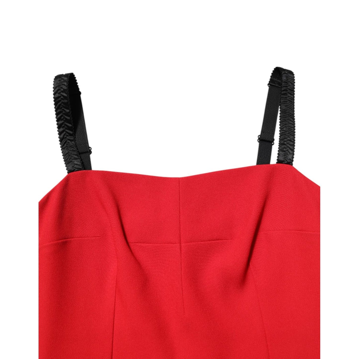 Dolce & Gabbana Red Stretch Bodycon Sheath Knee Length Dress Dolce & Gabbana