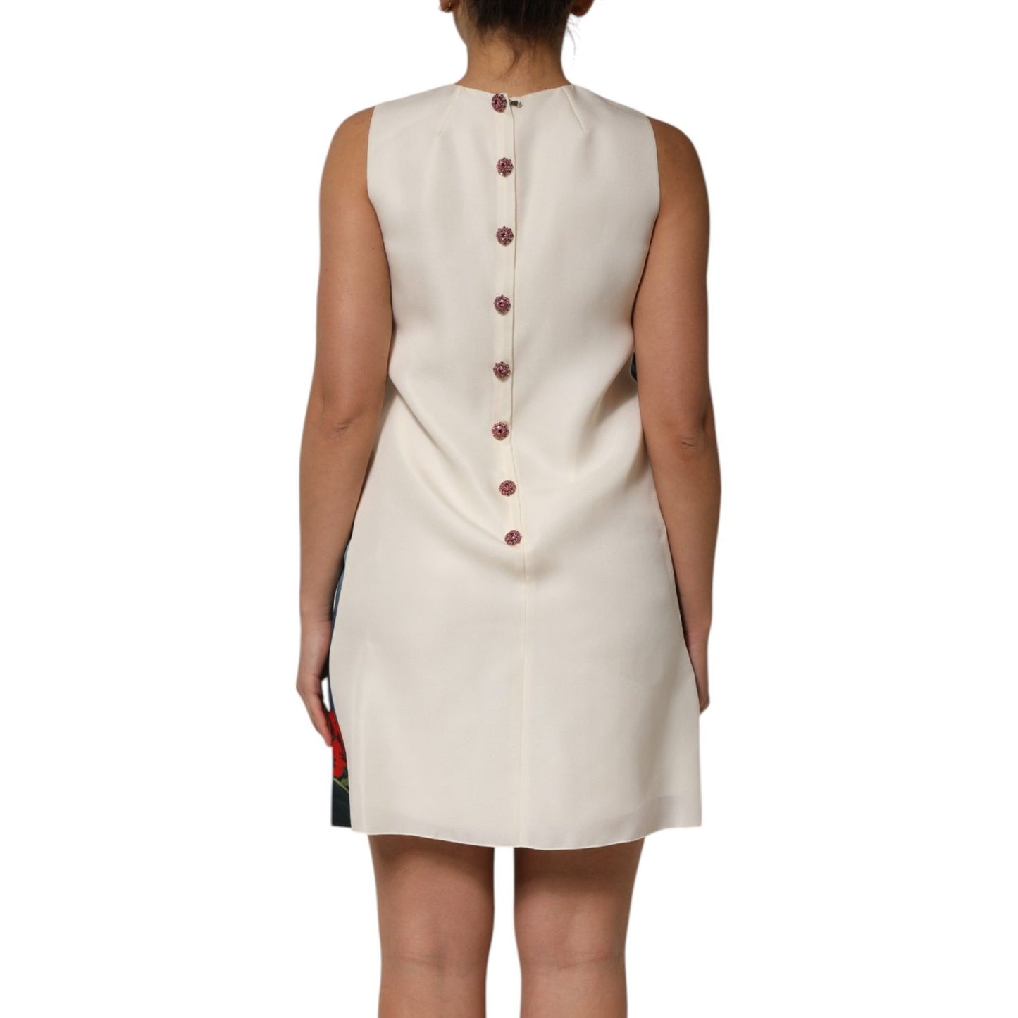 Dolce & Gabbana Multicolor Crystal Embellished Mini Dress Dolce & Gabbana