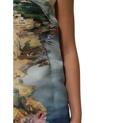 Dolce & Gabbana Multicolor Crystal Embellished Mini Dress Dolce & Gabbana